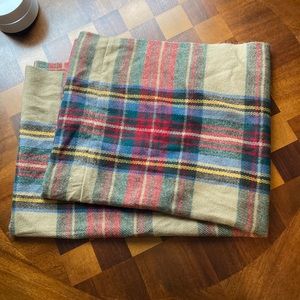 Plaid infinity scarf